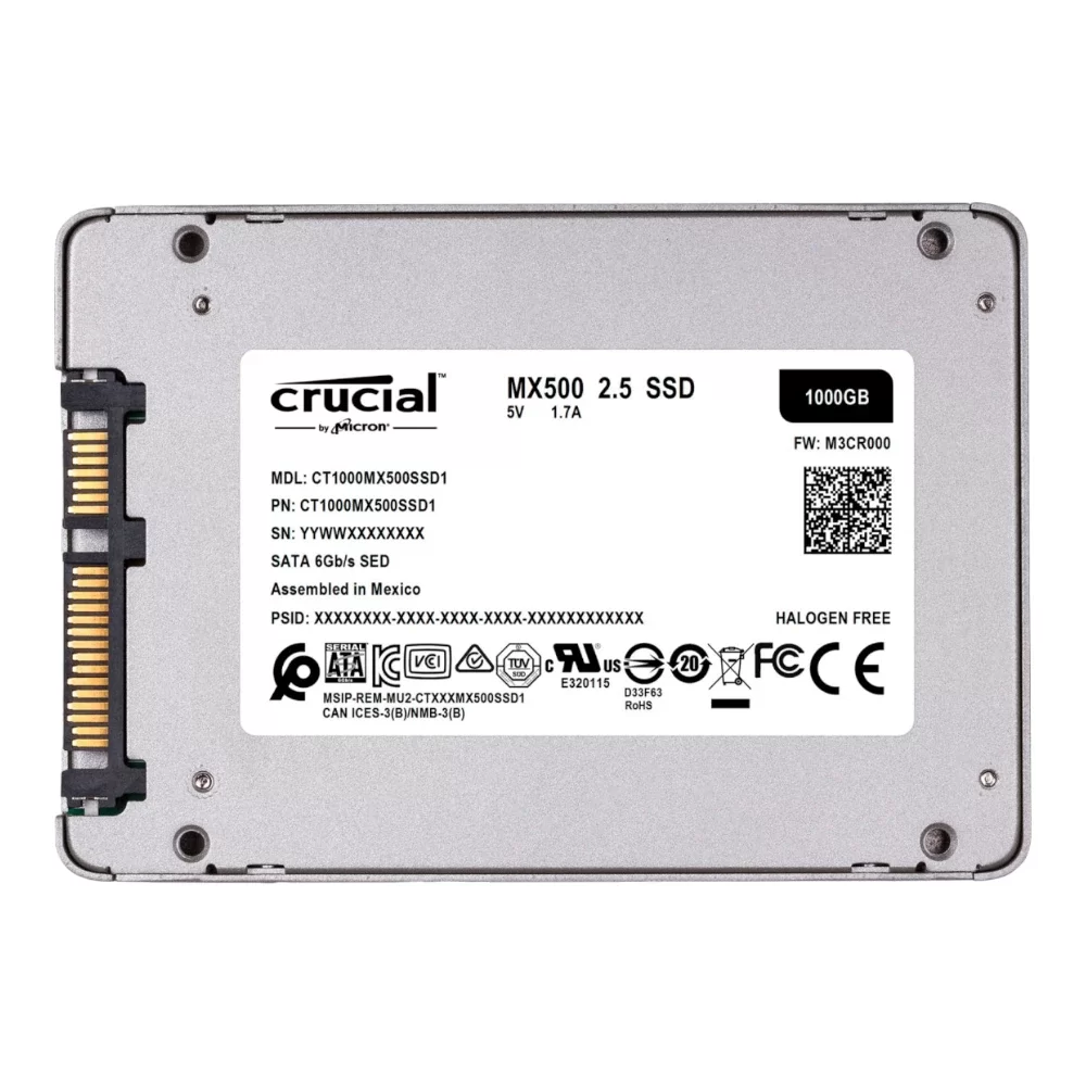 Crucial MX500 560MBs 3D NAND 2.5 SATA SSD 1TB CT1000MX500SSD1