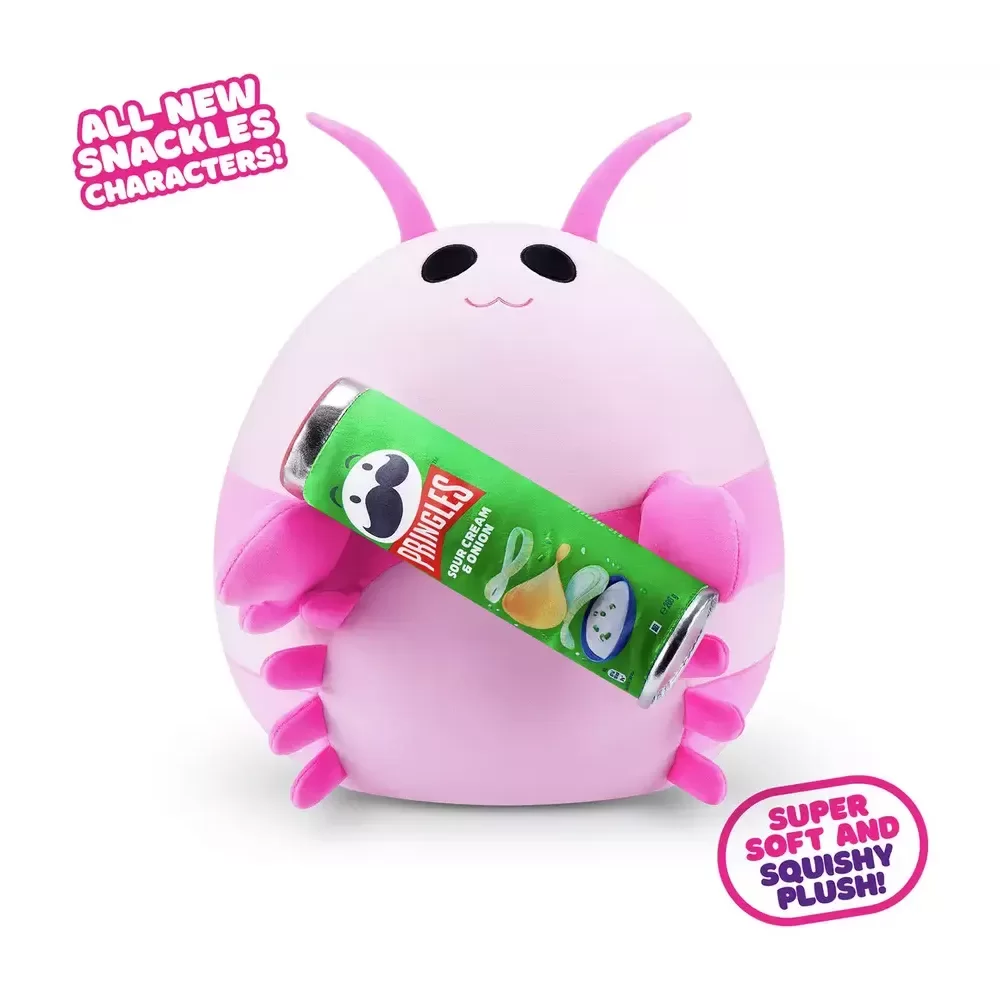 Zuru Snackles 14 Pink Shrimp Pringle Plush