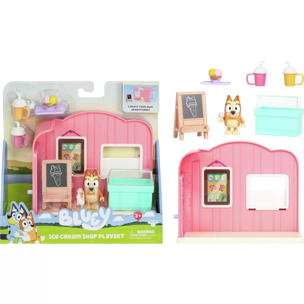 Bluey S10 Ice-cream Shop Mini Playset
