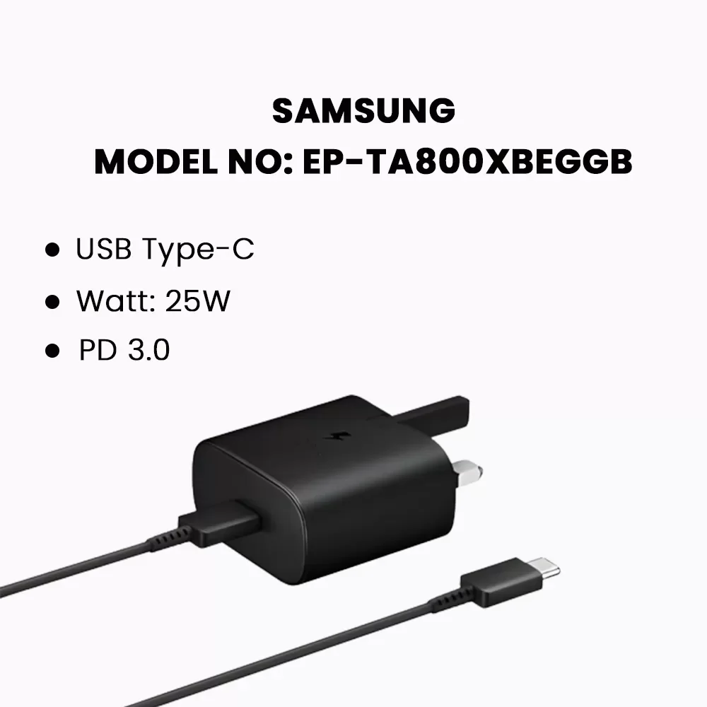 Samsung EP-TA800XBEGGB 25W Travel Adapter+Cable