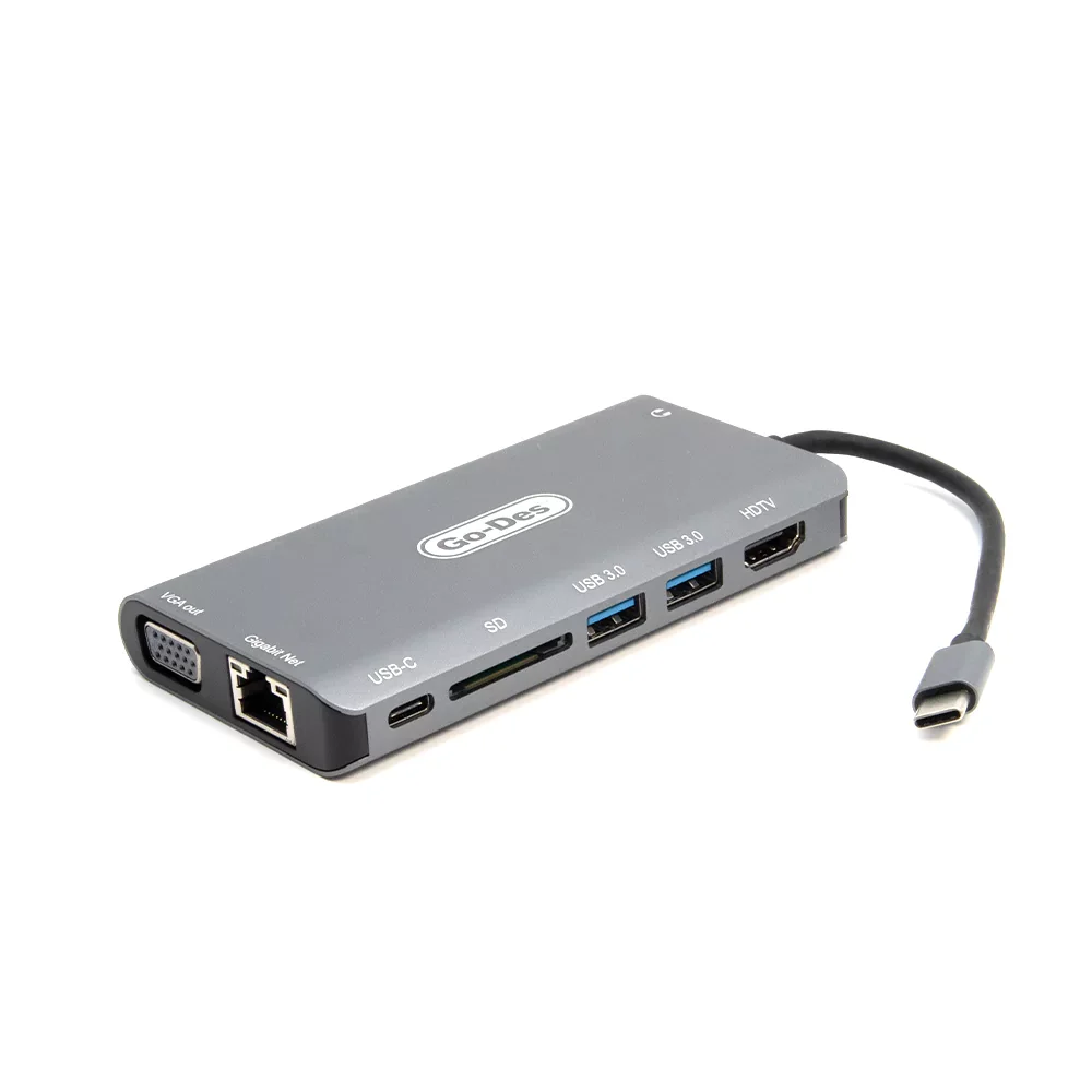 Sitecom USB-A + USB-C Stick Card Reader with USB Port