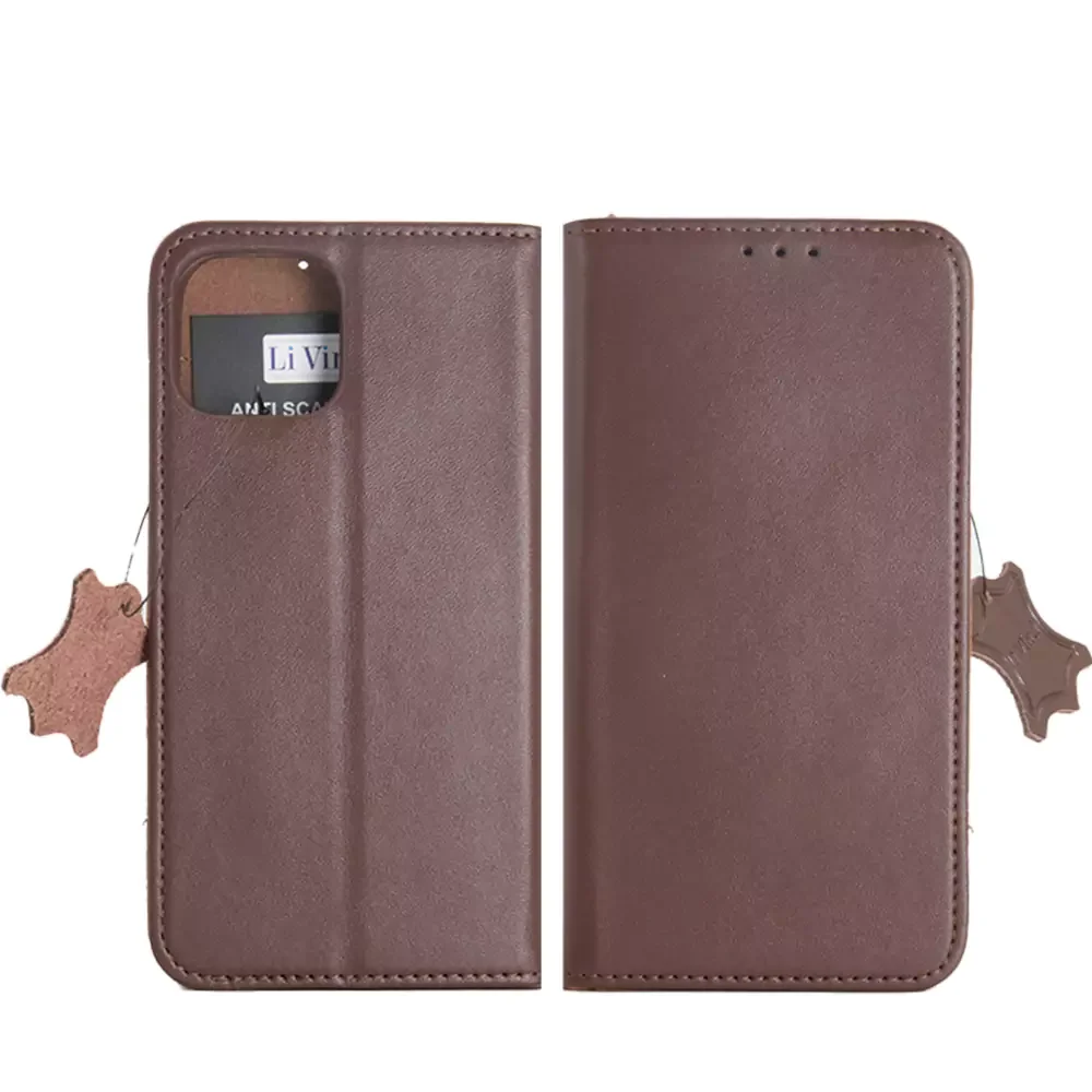 Livinci Original Leather 360 Book Case for iPhone 14