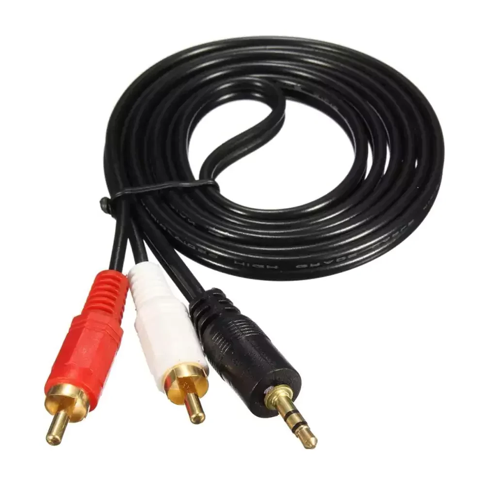 Audio Aux to 2 RCA L/R Cable 