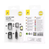 4 in 1 Sim Card Adapter Kits with Micro & Nano Sim Adapter | iMobile